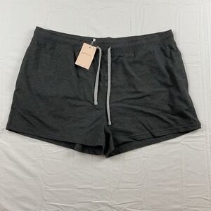 Heartnice Womens Shorts 2XL Charcoal Gray Lounge Stretch Comfy Soft Casual Fit